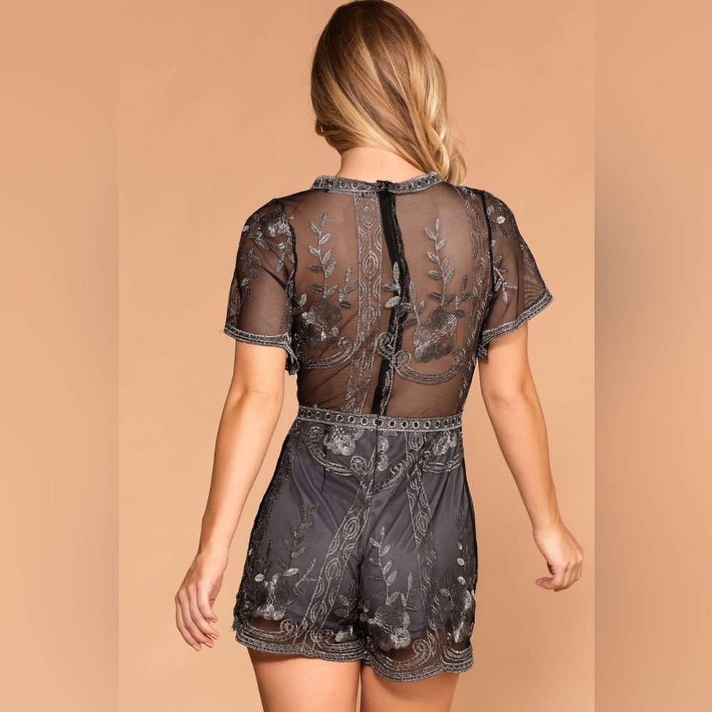 CHARCOAL ROMPER - Picture 3 of 6